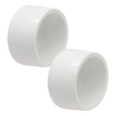 Pack PVC Cap, SCH40 PVC Pipe End Cap Fitting Furniture Grade PVC Pipe 3 Inch 2