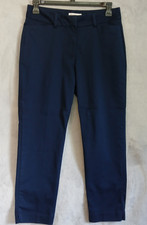 Liz Claiborne Emma Women's Size 6 Straight Navy Blue Dress Pants 27" Inseam