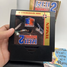 RBI Baseball 2 - Authentic Nintendo NES Game - TENGEN Version Authentic Rare