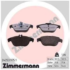 Satz Bremsbeläge Bremsklötze hinten für Mercedes GLK-Klasse X204 id75722