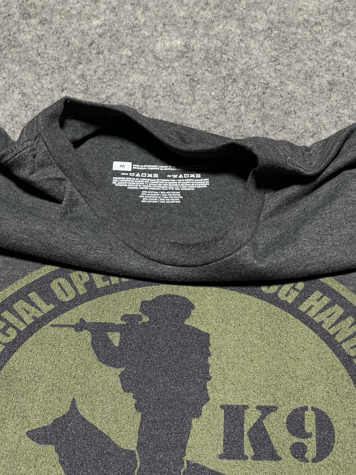 K9 Special Operator Dog Handler Gray Medium Never… - image 5