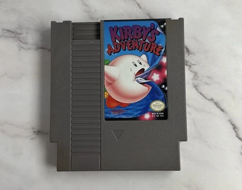 Kirby's Adventure 1993 Nintendo NES Game Cart Only - Tested & Working SAVES