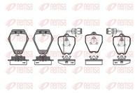 Remsa Bremsbelagsatz Scheibenbremse 0508.02 FüR 4D8 4D2 A8 100 Audi D2 C3 443 B3