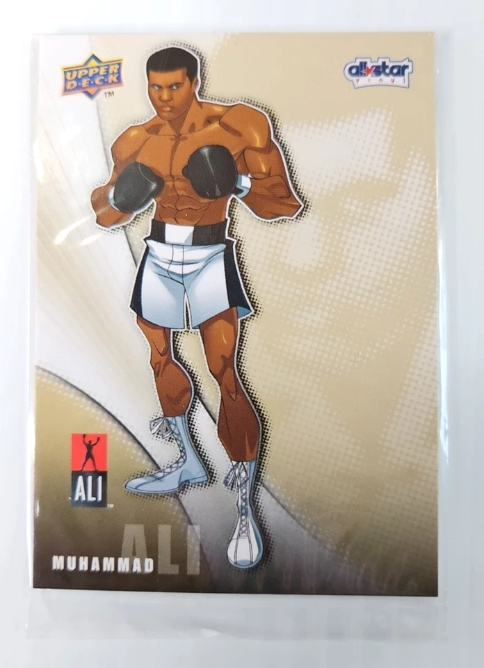 Muhammad Ali Action Figure Card Upper Deck All Star Vinyl 10" Collectable 2009 - Image 2 of 4