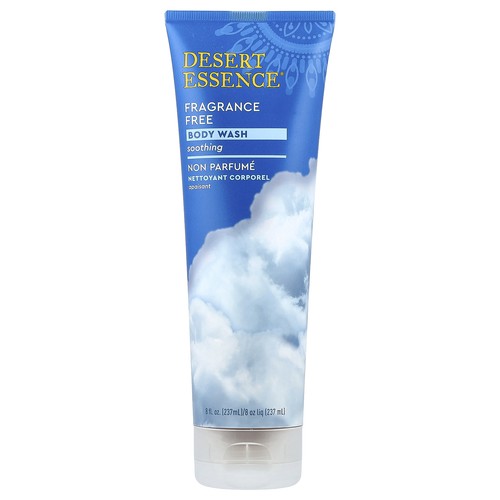 Desert Essence Organics Body Wash Fragrance Free 8 fl oz 237 ml Biodegradable,