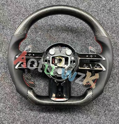 100%Real 2021 Carbon Fiber Steering Wheel Mercedes-Benz AMG C43 G550 GLE W205 SL