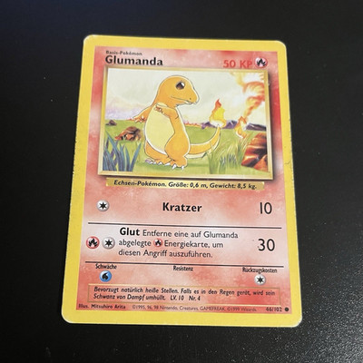Pokémon TCG Basis-Set Glumanda 46/102 Deutsch German 1999 WOTC
