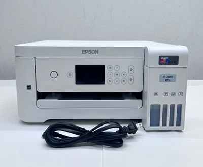 Epson EcoTank Inalámbrico Color Todo en Uno ET-2850 - BAJO NÚMERO DE PÁGINAS ~100 Foto 1 de 4
