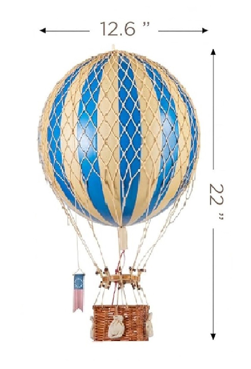 Authentic Models Royal Aero Hot Air Balloon Hanging Home Decor AP163 - 22" Size