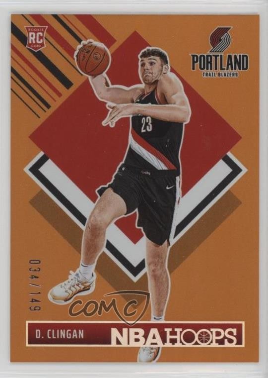 2024 Panini NBA Hoops Tribute Orange 34/149 Donovan Clingan #293 Rookie RC 1a1r