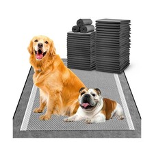 MIZOK Pee Pads for Dogs - Large 28x34 Inches, Charcoal Puppy Pads, Absorbs Up...