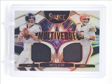 JOE FLACCO 2025 SELECT MULTIVERSE WHITE PRIZM PATCH 01/99 Q6608