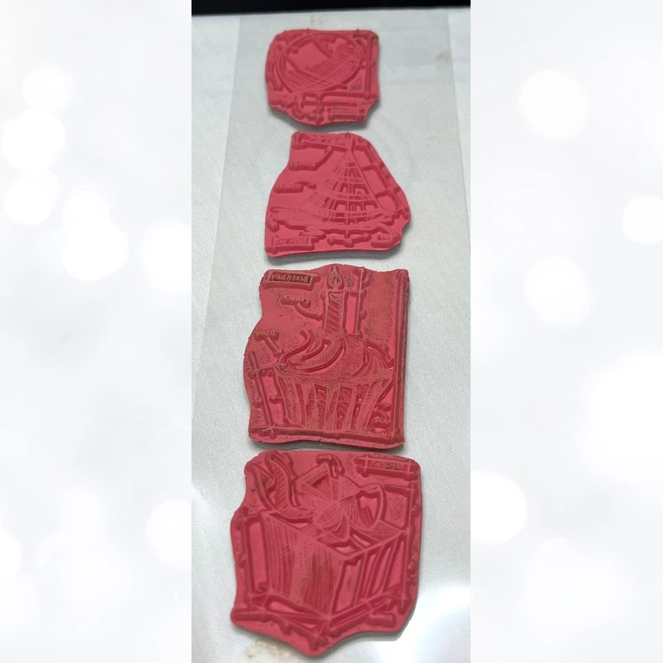 Лот анонимных резиновых штампов Tim Holtz РОЖДЕСТВО ДЕНЬ РОЖДЕНИЯ чертежные штампы - Изображение 2 из 4