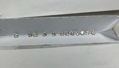 14k Yellow Gold  Necklace With Bracelets Lab Create. 0.25 Stones .