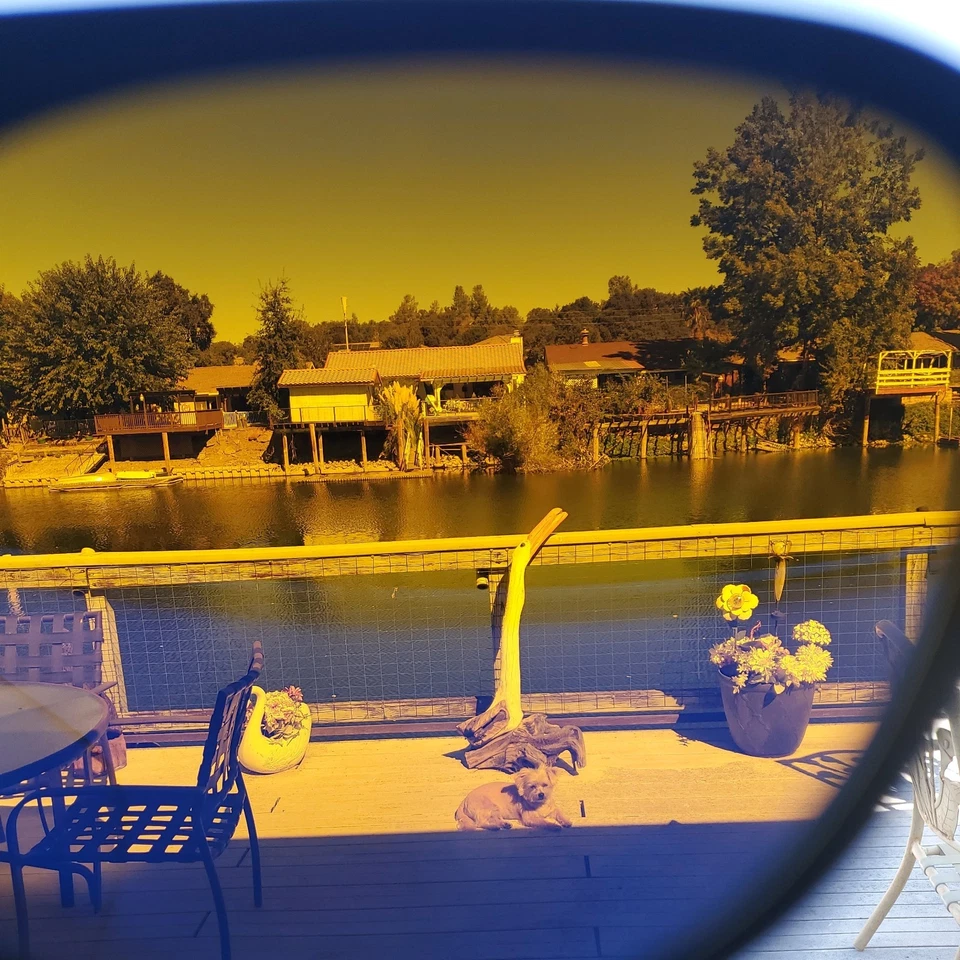 Gafas de sol Vuarnet 002 marco negro PX4000 Skilynx amarillo doble lente degradada 55 mm Foto 3 de 4