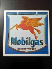 ANDY WARHOL Numbered Litho CMOA Poster 19.5x19.5" POP ART Mobilgas