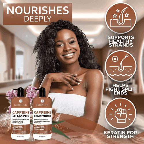 Koffein Shampoo und Conditioner Set Volumizing Boosting für Frauen Männer feines Haar - Bild 7 von 7