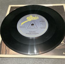 Shakin' Stevens It's Late Single 7 Promo Vinyl Record  Exc Condition