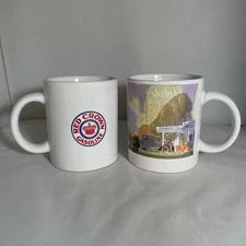Two Red Crown Gasoline Standard Oil Collectible 10oz Mugs