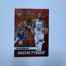 Kevin Durant Montage Red Disco Fast Break Prizm 56/99 NBA 2024-25 Panini Mosaic
