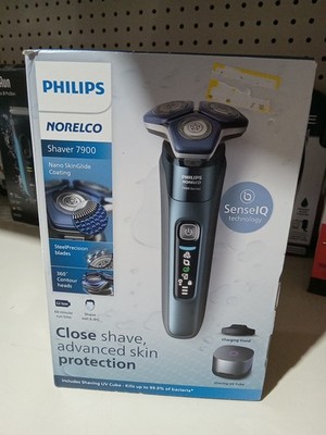 Philips Norelco Shaver 7900 Wet & Dry Electric Shaver Black/Blue