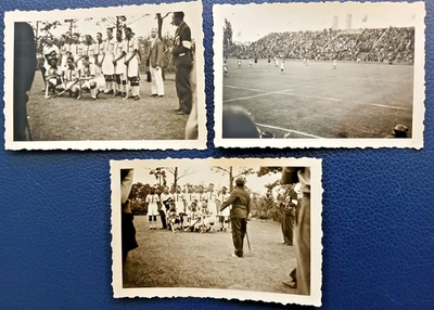 Olympiade Berlin 1936 - 3x Privatfoto Hockey / Hockeymannschaften / Stadion - Bild 1 von 4