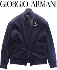 Unused Giorgio Armani Blouson Jumper Outer Mens Size 54 Navy Color Rare 