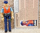 Complete Really Nice Vintage 1984 GI Joe Tan Cutter Whale Pilot v1 With Filecard