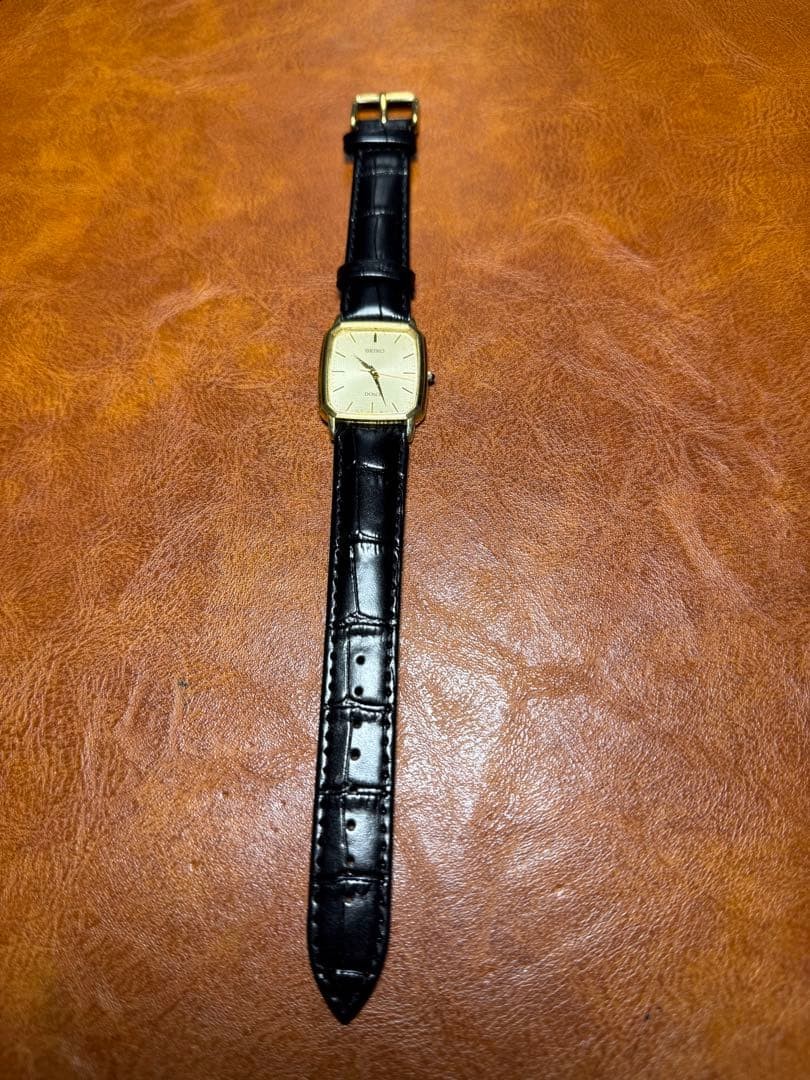 SEIKO Dolce Rectangular Watch 90's Working Rare U… - image 7