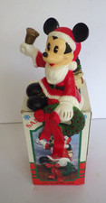 Vintage Disney Mickey Mouse Christmas Stocking Holder Santa's Best Kurt Adler