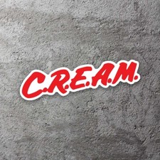 Wu-Tang Cream Vinyl Sticker 5" Wide - Includes Two Stickers