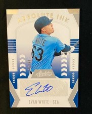 2020 PANINI ABSOLUTE BASEBALL ABSOLUTE INK #AI-EW EVAN WHITE #26/99 SP HOT CARD