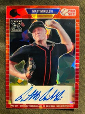 2021 Leaf Pro Set Metal Matt Mikulski Rookie RC 1989 Auto Autograph Crystal Rare