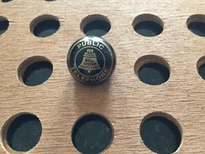 Vintage | "Public Telephone" | Gold Print on Black Marble