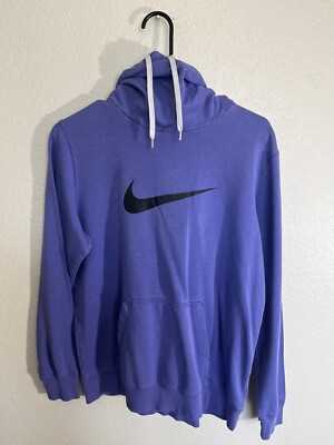 Nike Hoodie Women Medium Purple Gray Pullover Sweatshirt