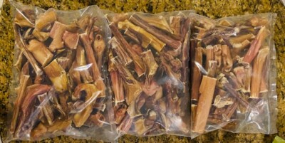25 Pounds BULLY STICKS THICK Ends & Pieces & Bites Dog Chews Treats USA Natural