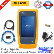 Fluke Networks LIQ-100 LinkIQ Cable PoE Power Network Tester Up to 10GBASE-T