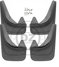 4x Mud Flaps Front Rear Left Right for Fiat Panda 312 Box