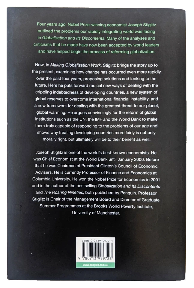 Making Globalization Work By Joseph Stiglitz The Next Steps To ...  Paperback - Image 2 of 4