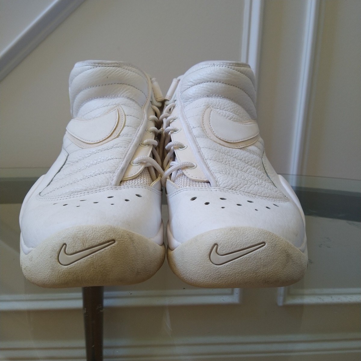 2017 Nike Air Shake Ndestrukt Triple White OG Dennis Rodman 