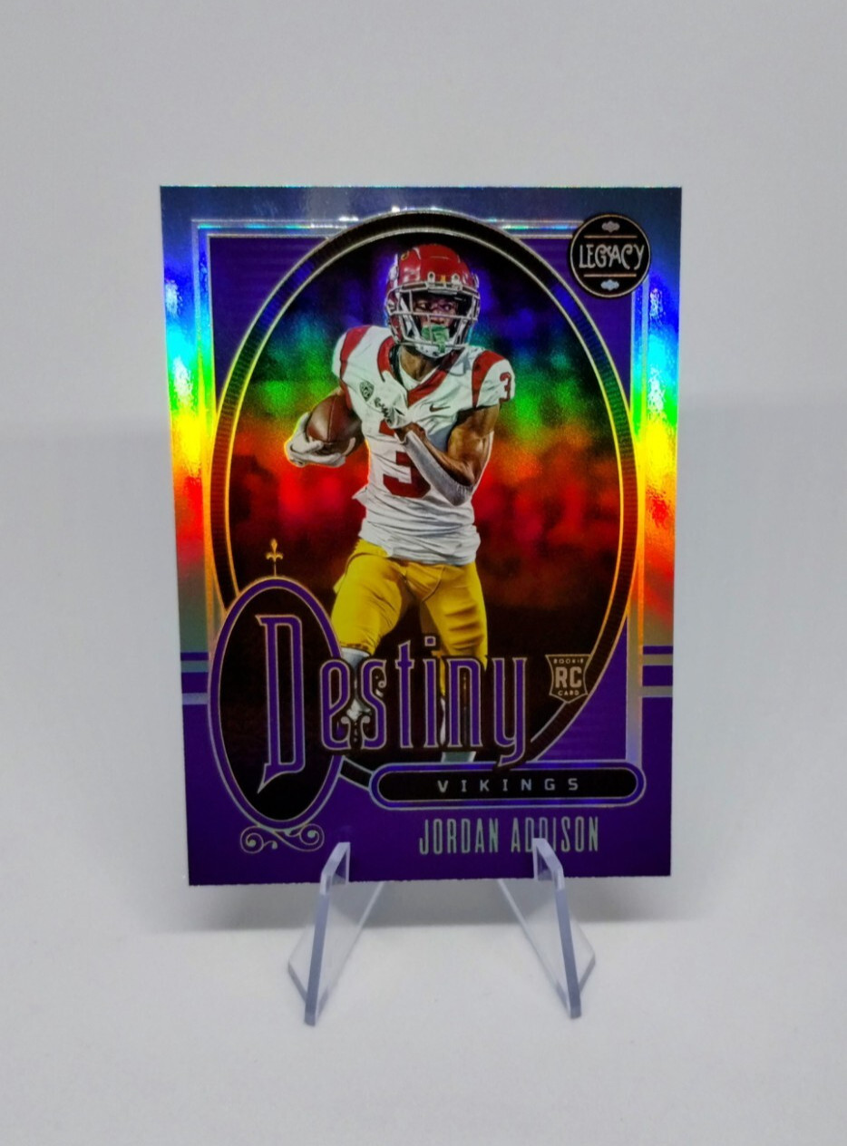 Jordan Addison 2023 Panini Legacy DS-11 DESTINY Case Hit SSP RC