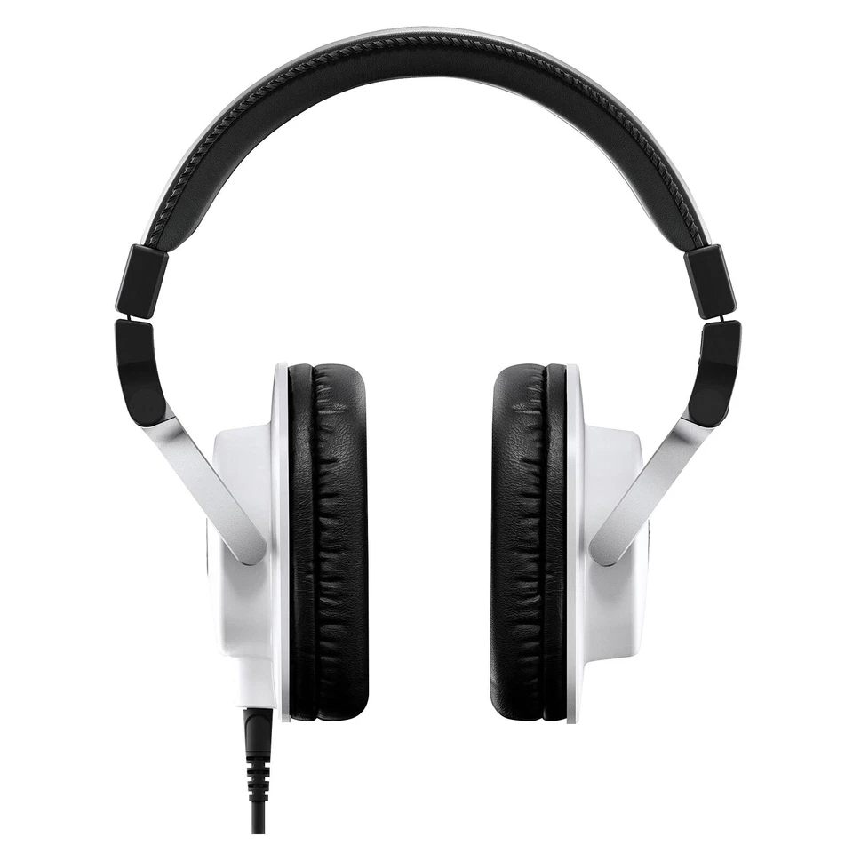 Auriculares de monitoreo de estudio sobre la oreja Yamaha HPH-MT5W en blanco Foto 2 de 4