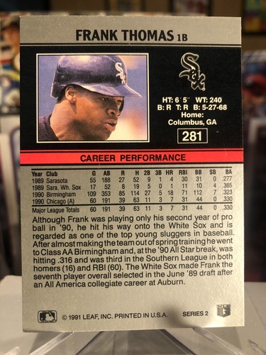 FRANK THOMAS ⭐️ PICK CARD Topps Chrome Refractor RC Auto SSP HOF - Picture 35 of 55