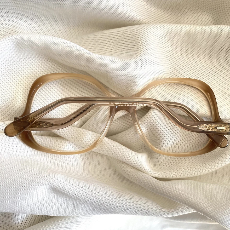 Винтажные 70-х 80-х годов падение руки очки оправы негабаритный хипстер коричневый ОПРАВА французский - Изображение 4 из 4