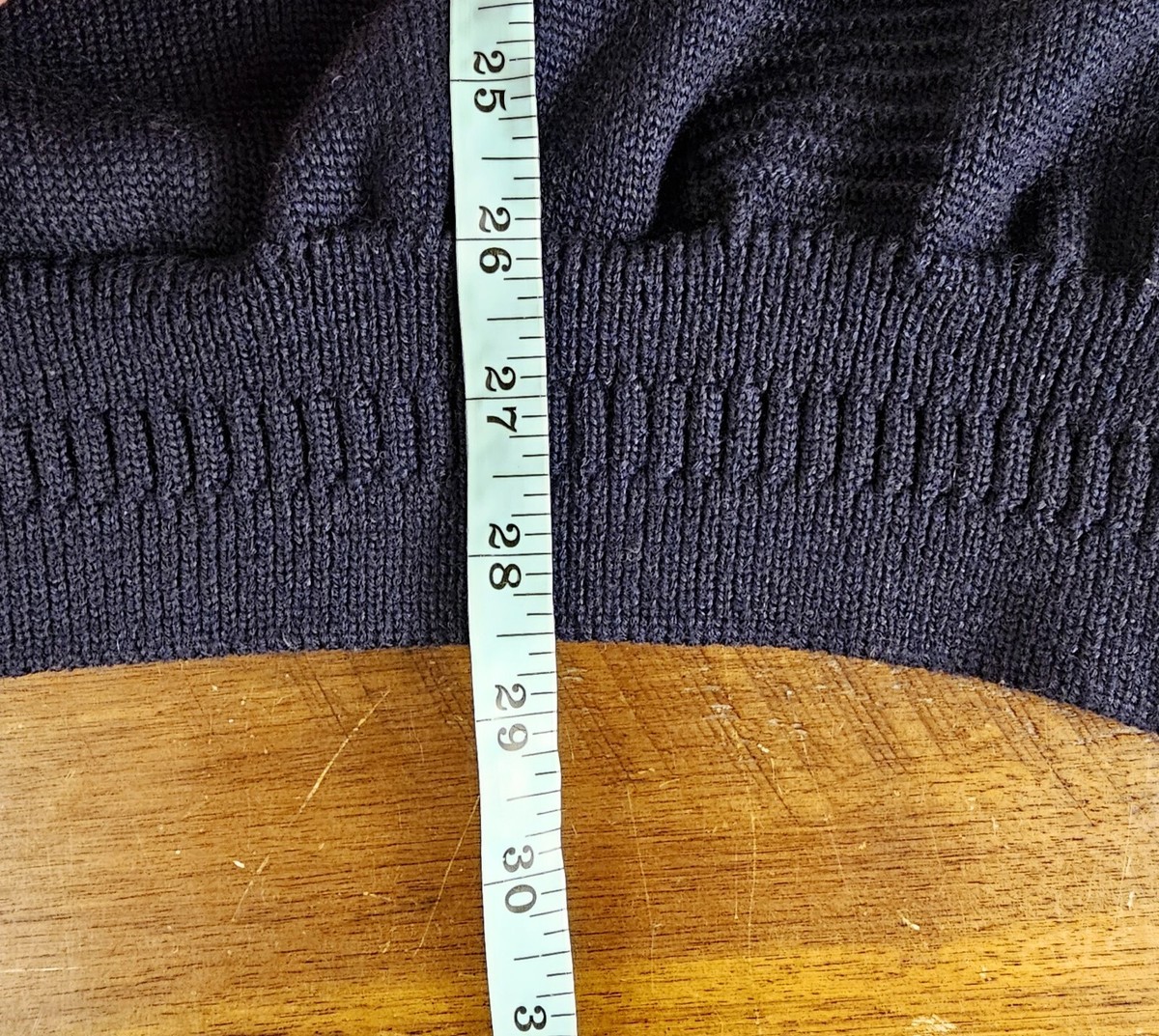 Vtg Merino Wool Blend Sweater Mens XL Navy Knit Kellerman Washable IRELAND View 5