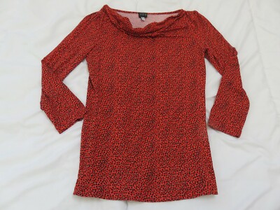 UN DEUX TROIS EASY GOING ULTRAFEIN JERSEY SOMMER TOP SCHWARZ GEPUNKTET UK 10 -12