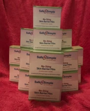 Safe n Simple SNS00807 Skin Barrier Wipes 400 Wipes 16 Boxes of 25 exp 2026 NEW