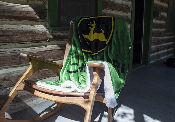 Cobertor de lã John Deere, 50 x 70 - Imagem 2 de 3