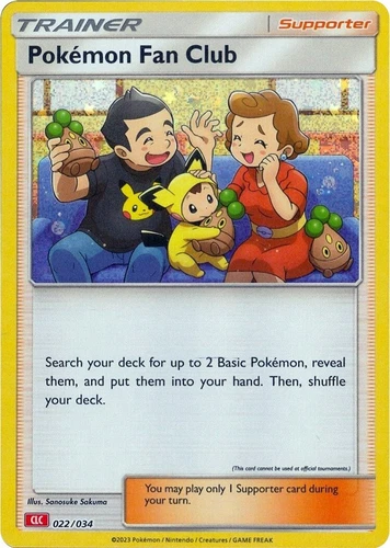 Pokemon Fan Club 022/034 Trading Card Game Classic