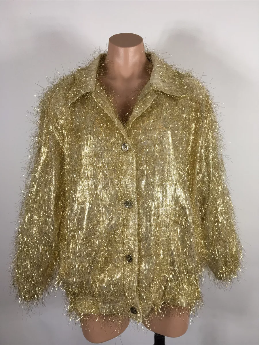 Gold shop lame jacket